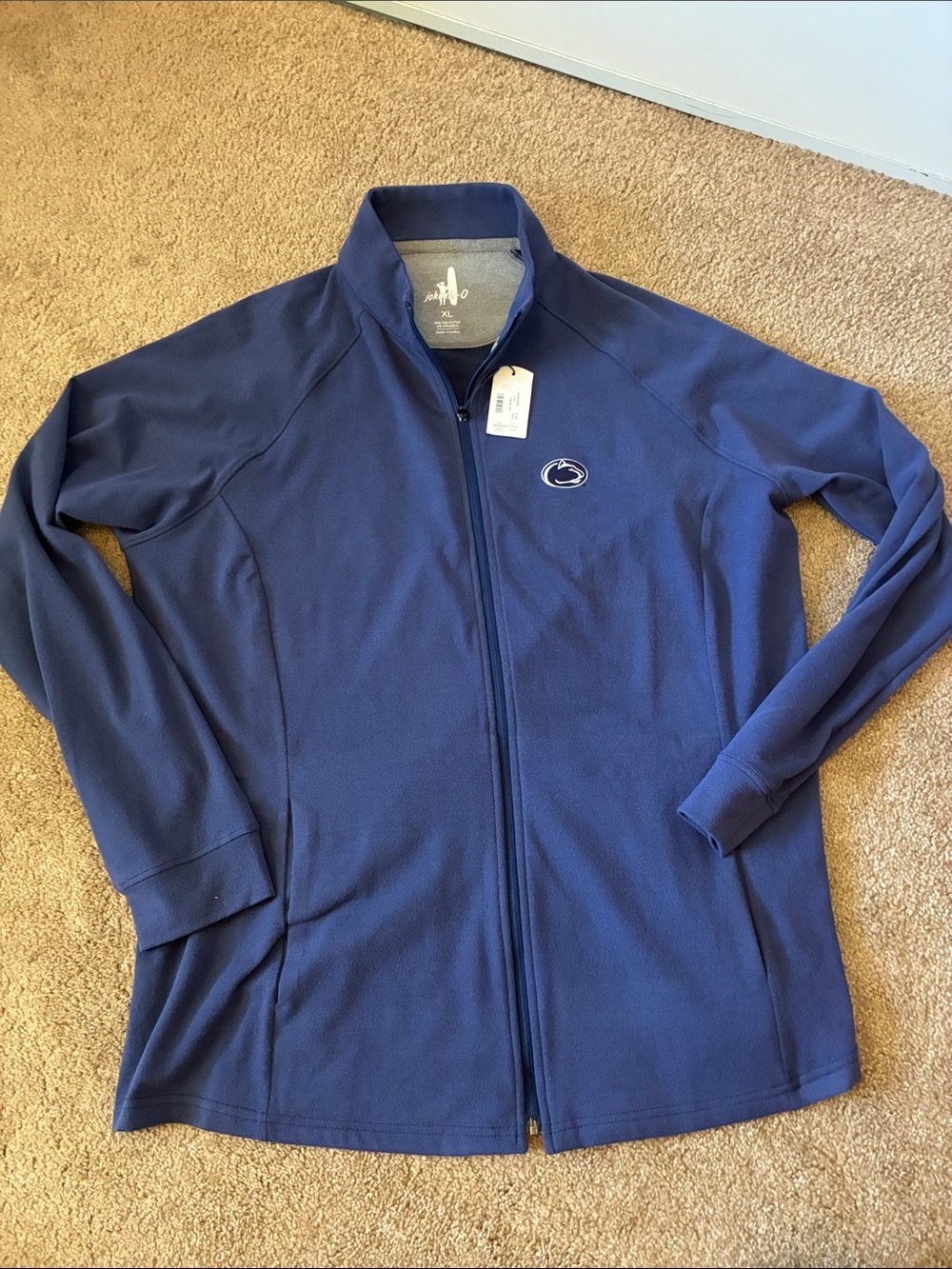 NWT johnnie-O Penn State University Tomi Full-Zip Jacket Blue Women's XL